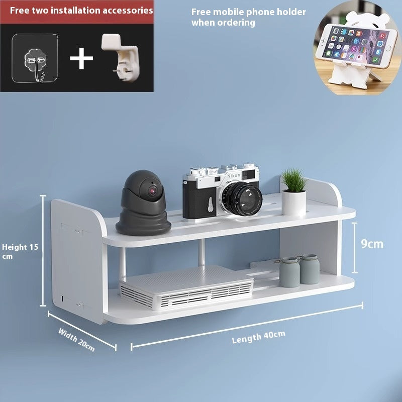 Set-top Box Shelf Display Router Punch Free Rack