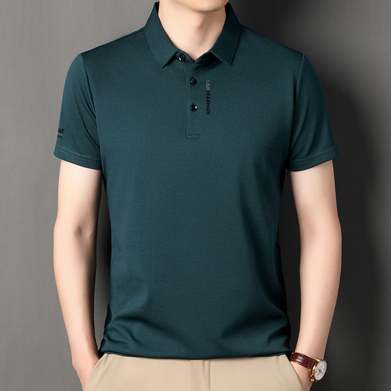 Summer New Middle-aged Men's Casual All-matching Half Sleeve T-shirt