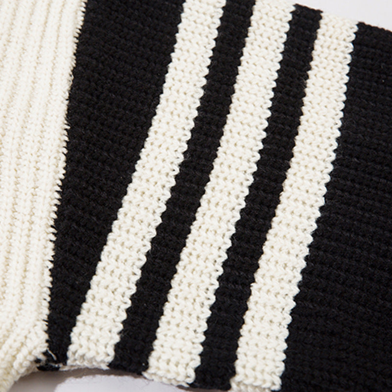 Autumn And Winter Stand Collar Sweater Coat Men