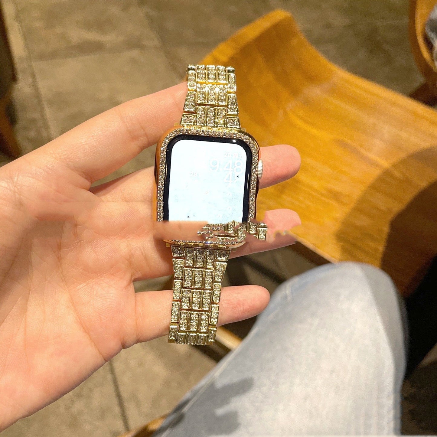 New Full Bore Three Bead Watchband Metal