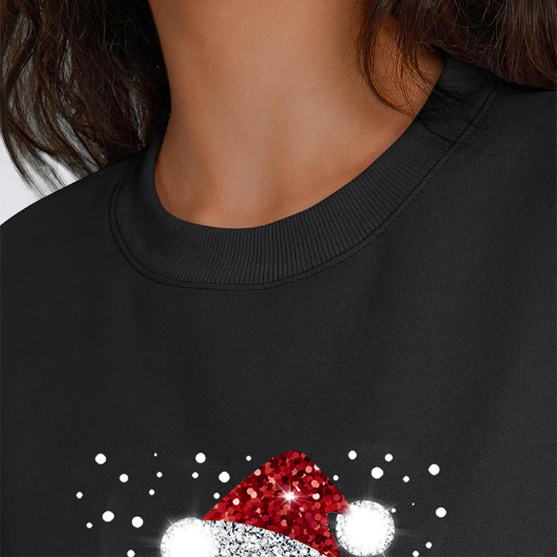 Women's Long-sleeved Round Neck Printed Christmas Sweater