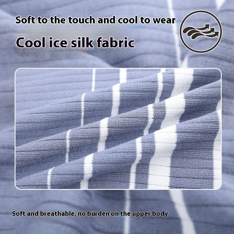 Ice Silk Short Sleeve High-grade Business Style