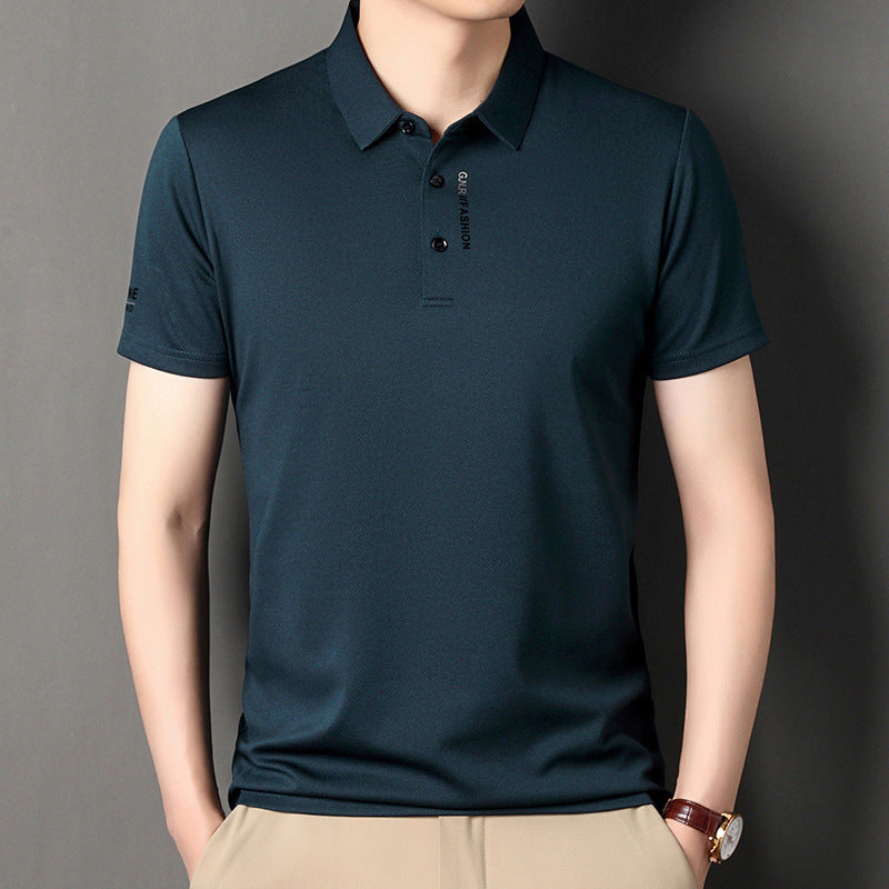 Summer New Middle-aged Men's Casual All-matching Half Sleeve T-shirt