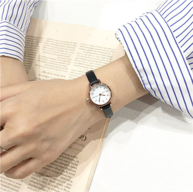 Women's Retro Mori Style Middle School Student Simple Watch