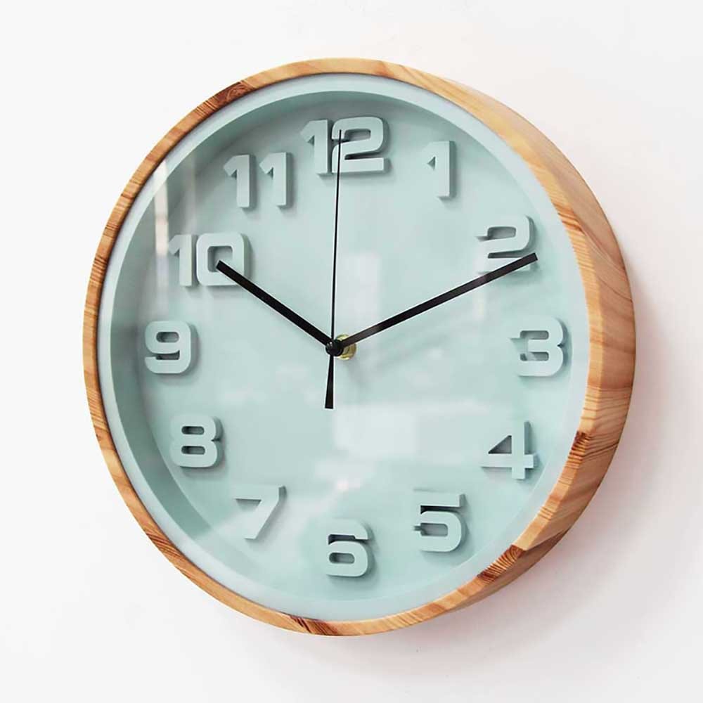 Nordic Modern Minimalist Round Mute Living Room Bedroom Wall Clock