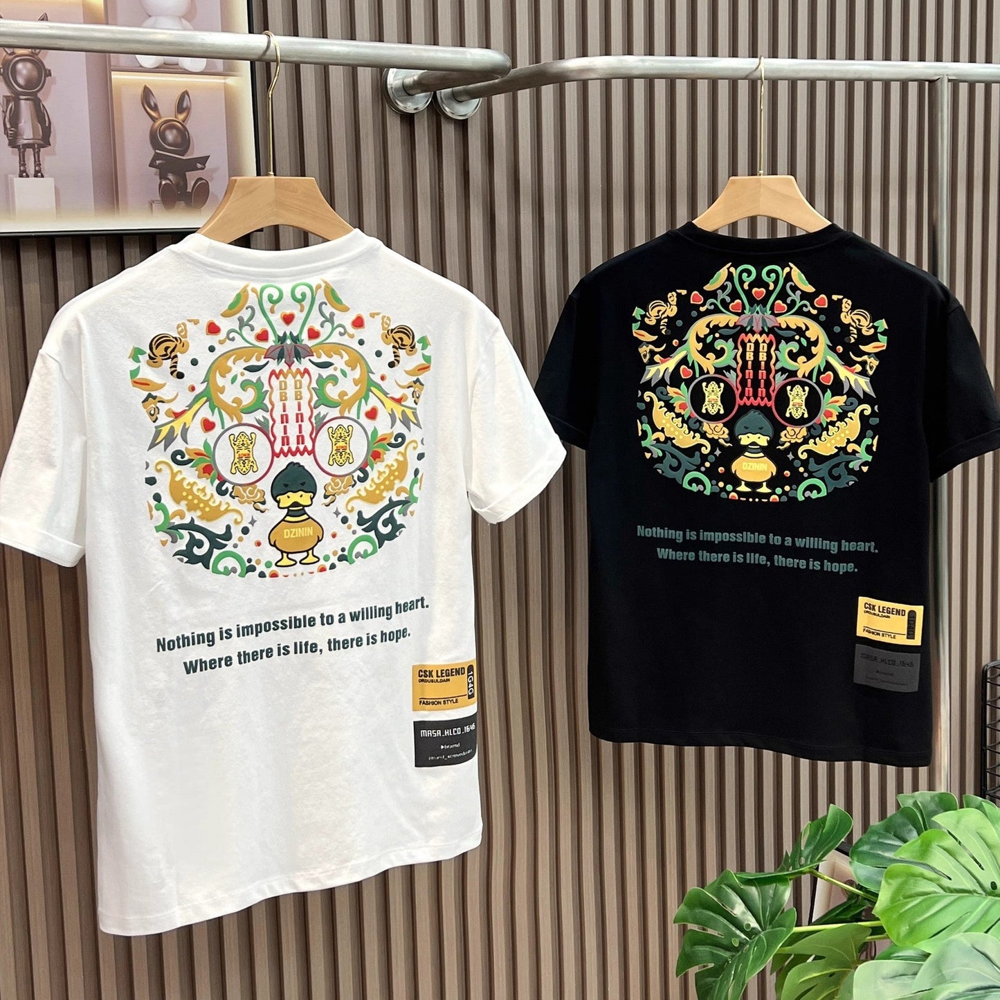 High Street Heavy Short Sleeve Letter T-shirt Men