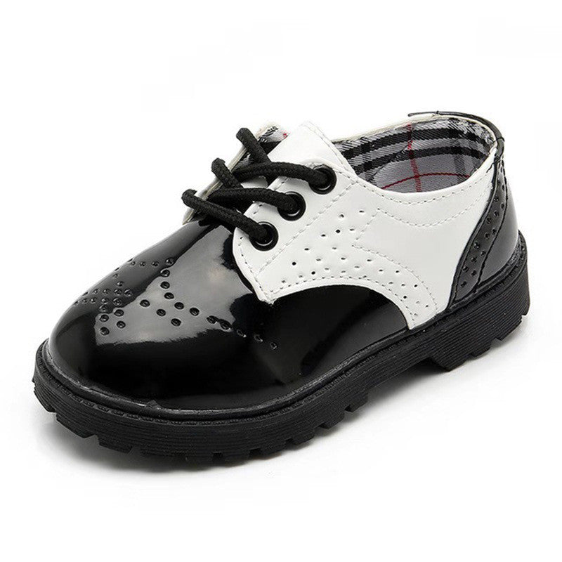 Small Leather Shoes British Style Student Performance Shoe Laces
