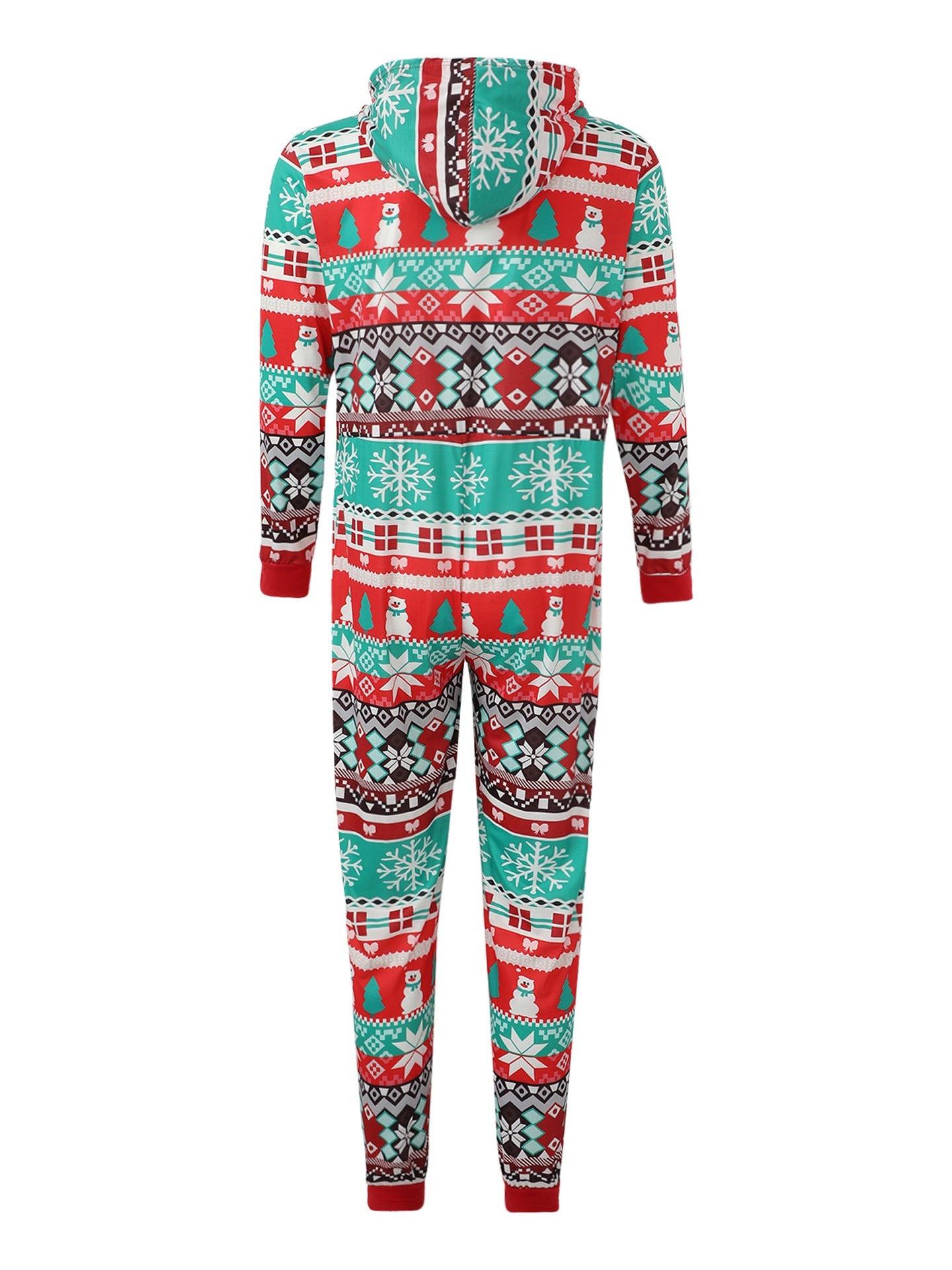 Christmas Hooded Printing Romper Home Wear One-piece Parent-child Outfit