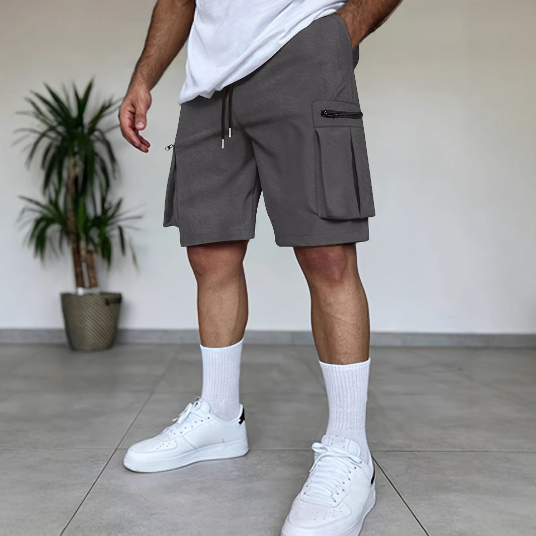 Outdoor Multi-Pocket Workwear Shorts