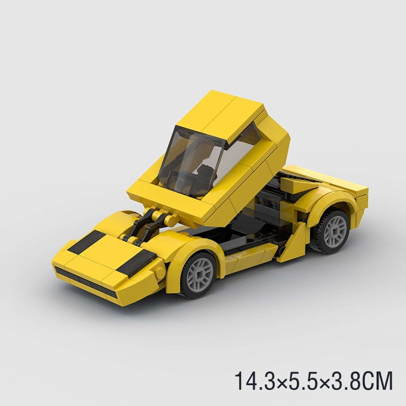 A Tesla Toy Car Piece-together Model Benefits Intelligence