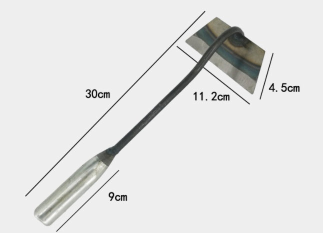 All-manganese Steel Gardening Hand-held Hoe All-steel Hardened Hollow Hoe