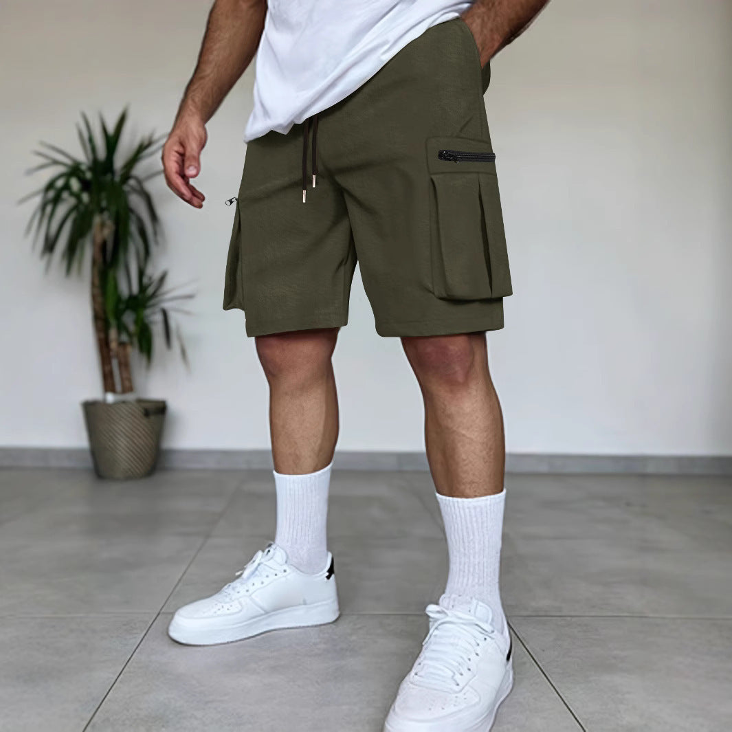 Outdoor Multi-Pocket Workwear Shorts