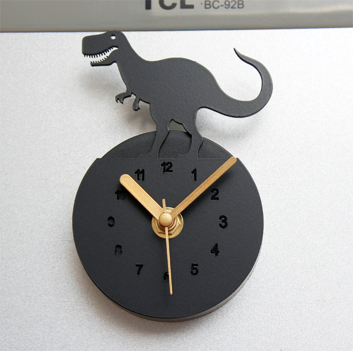 Dinosaur Refrigerator Clock Refrigerator Sticker Wall Clock