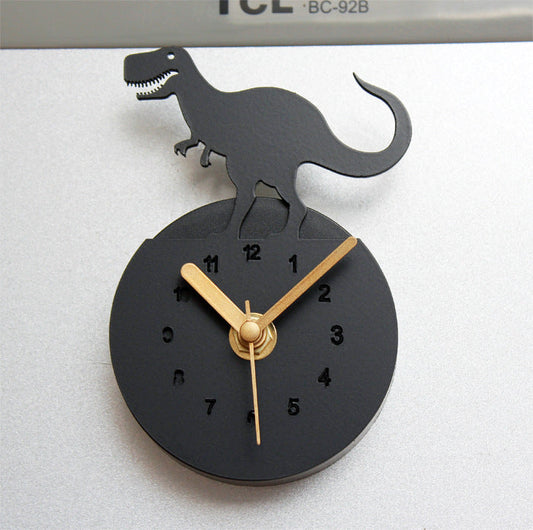 Dinosaur Refrigerator Clock Refrigerator Sticker Wall Clock