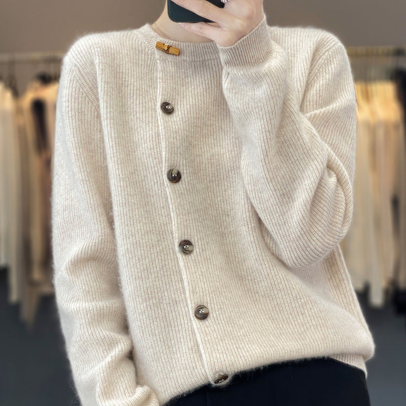 Autumn Loose And Simple All-matching Solid Color Sweater