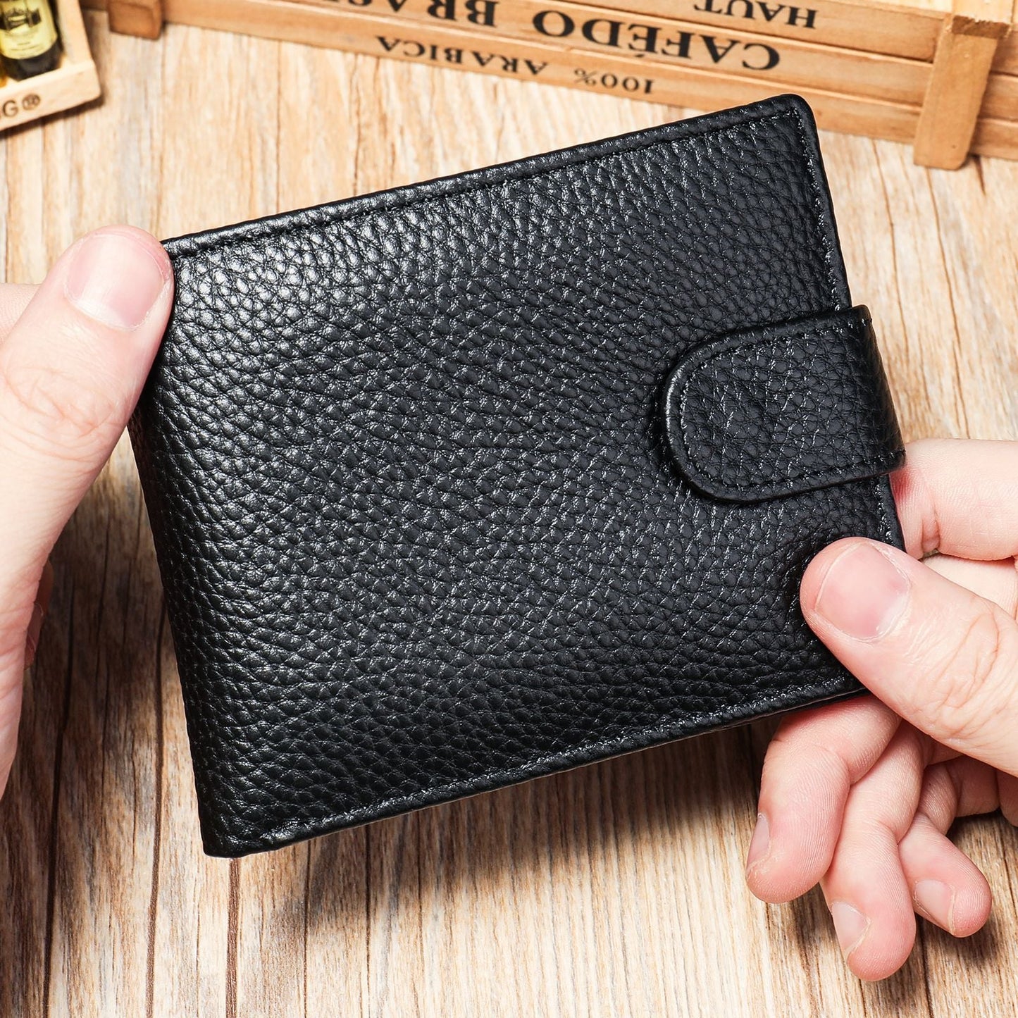 Leather Wallet Men's First Layer Cowhide Coin Purse