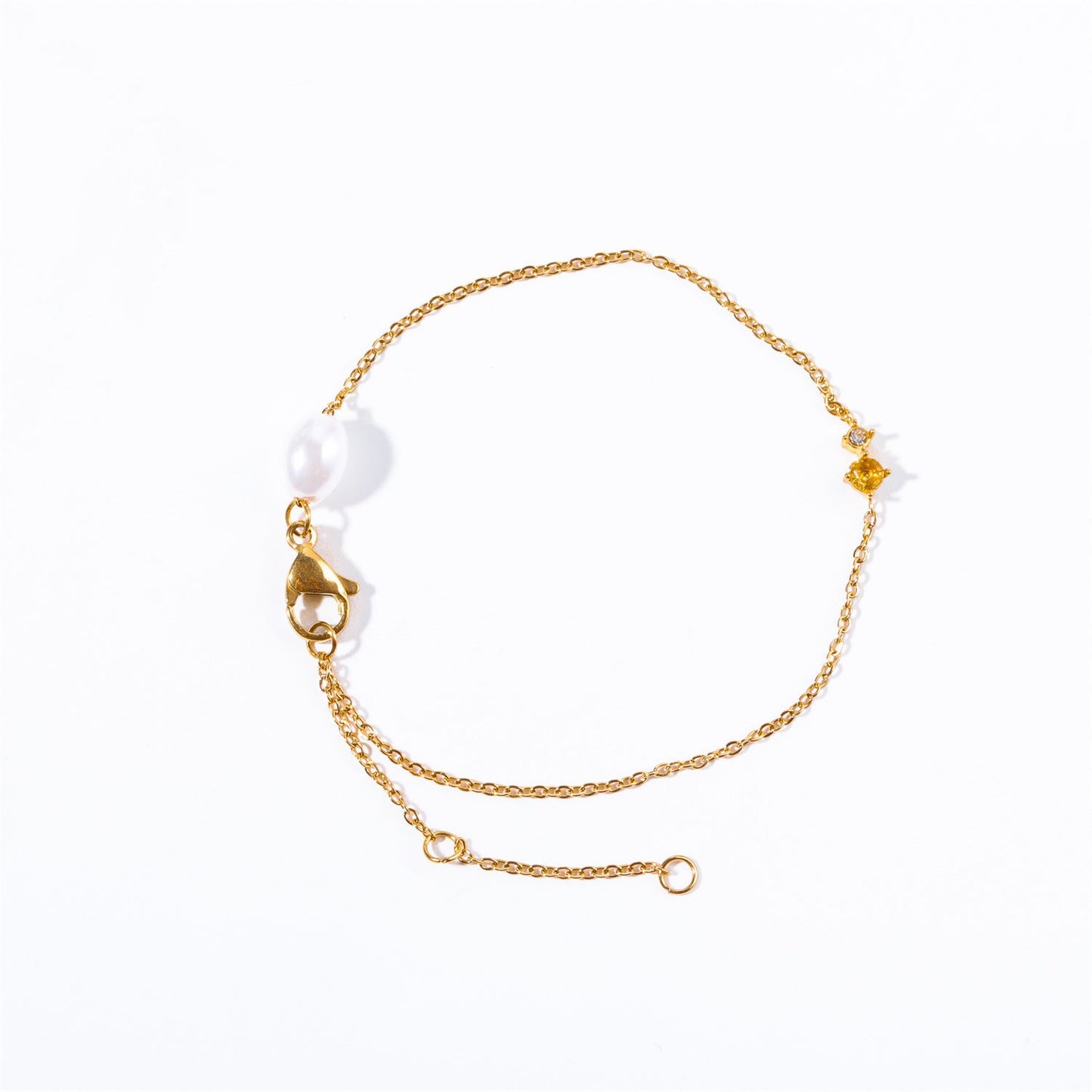 Titanium Steel High Color Retention European And American Retro Artistic Pearl Sailor Buckle Chain