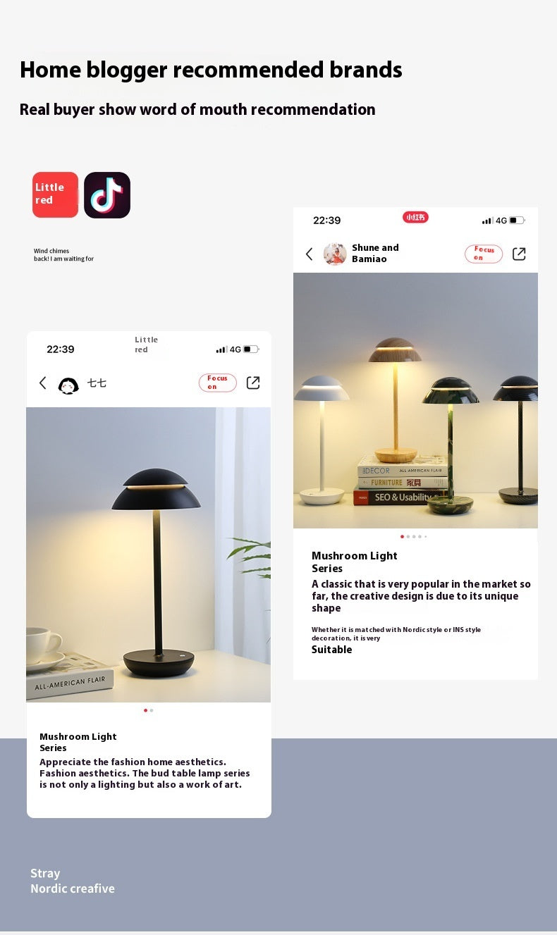 Nordic Minimalism Table Lamp Modern Creative Living Room Bedside Study Studio Outdoor Restaurant Decoration USB