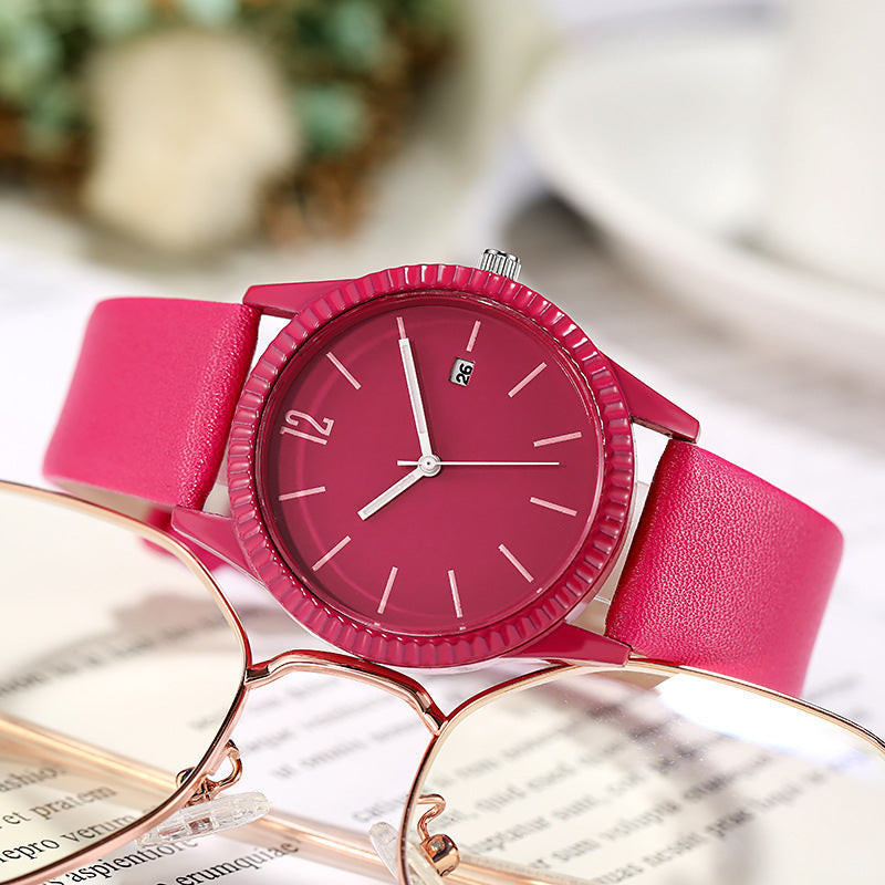 Multifunctional Calendar Belt Fashion Quartz Watch
