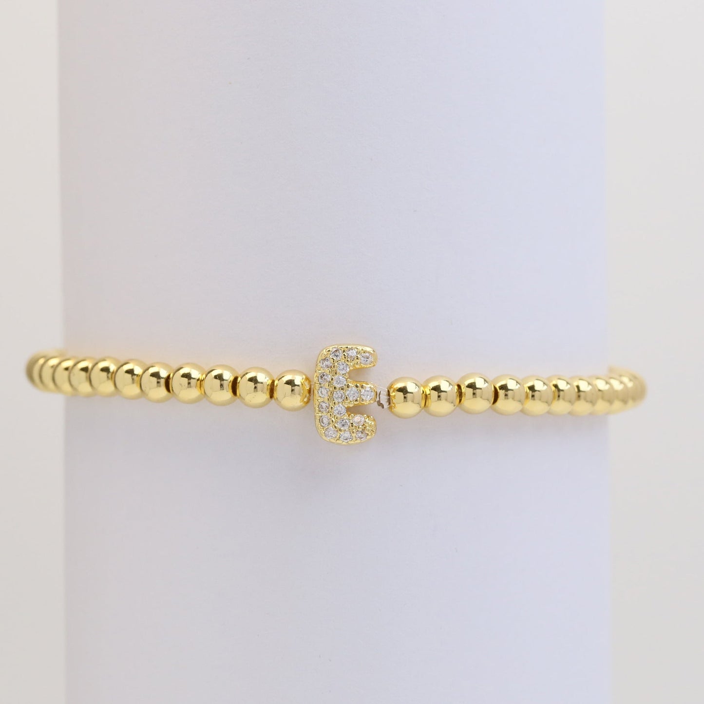 Brass Micro-inlaid Bubble Balloon Diy26 English Letters Beaded Bracelet