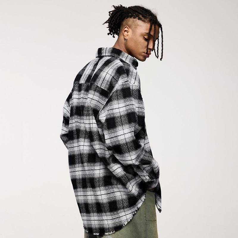 American Plaid Workwear Shirt Coat Shirt