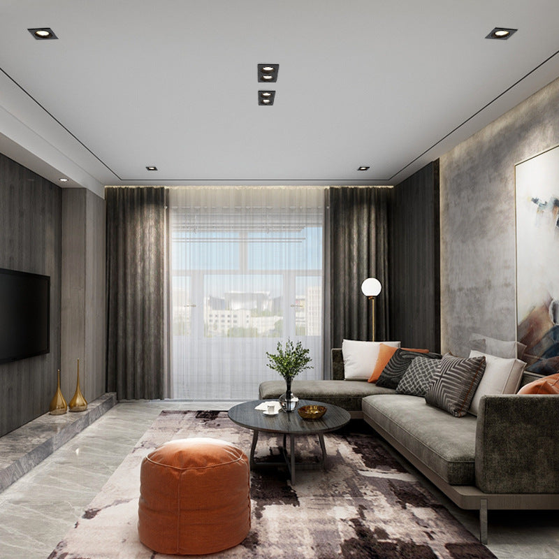 Spotlight Led Embedded Rectangular Living Room Without Main Light