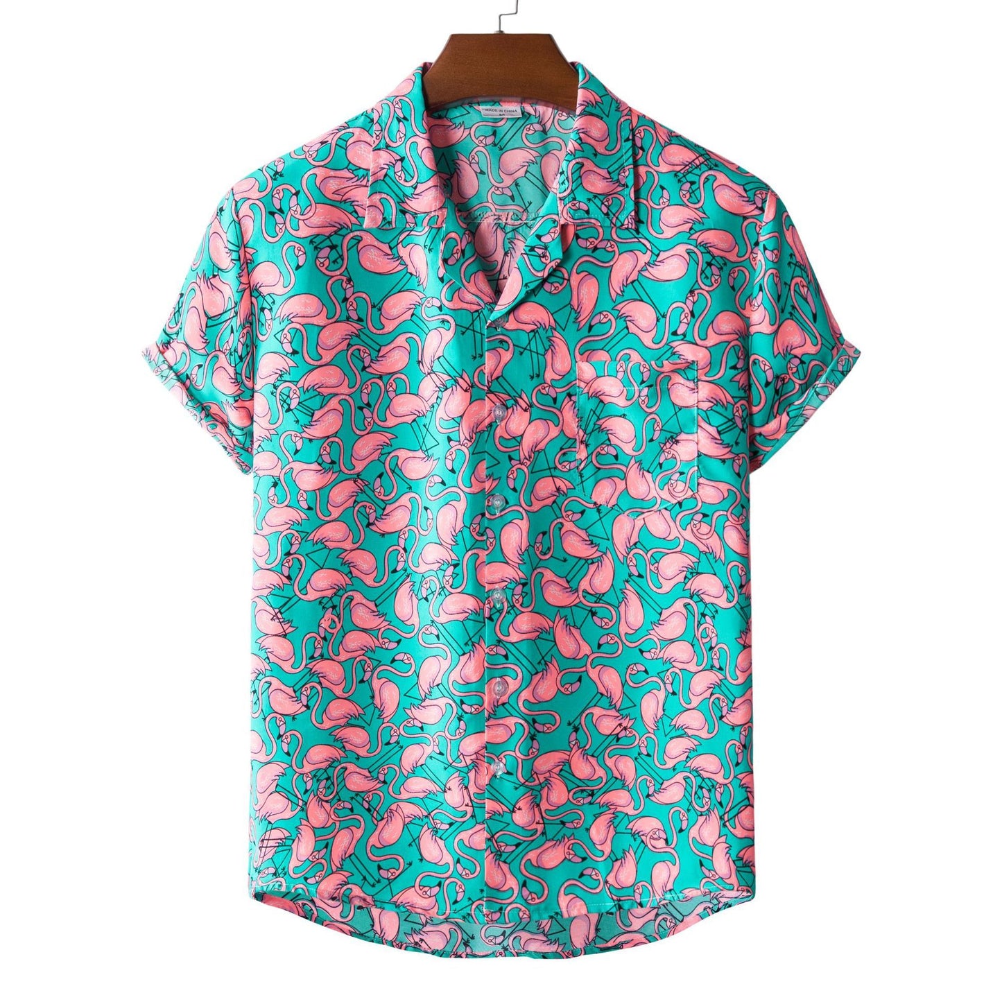 Printed Short-sleeved Shirt For Men