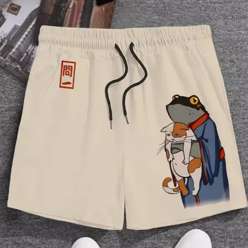 New Men's Plus Size 3D Printed Beach Pants