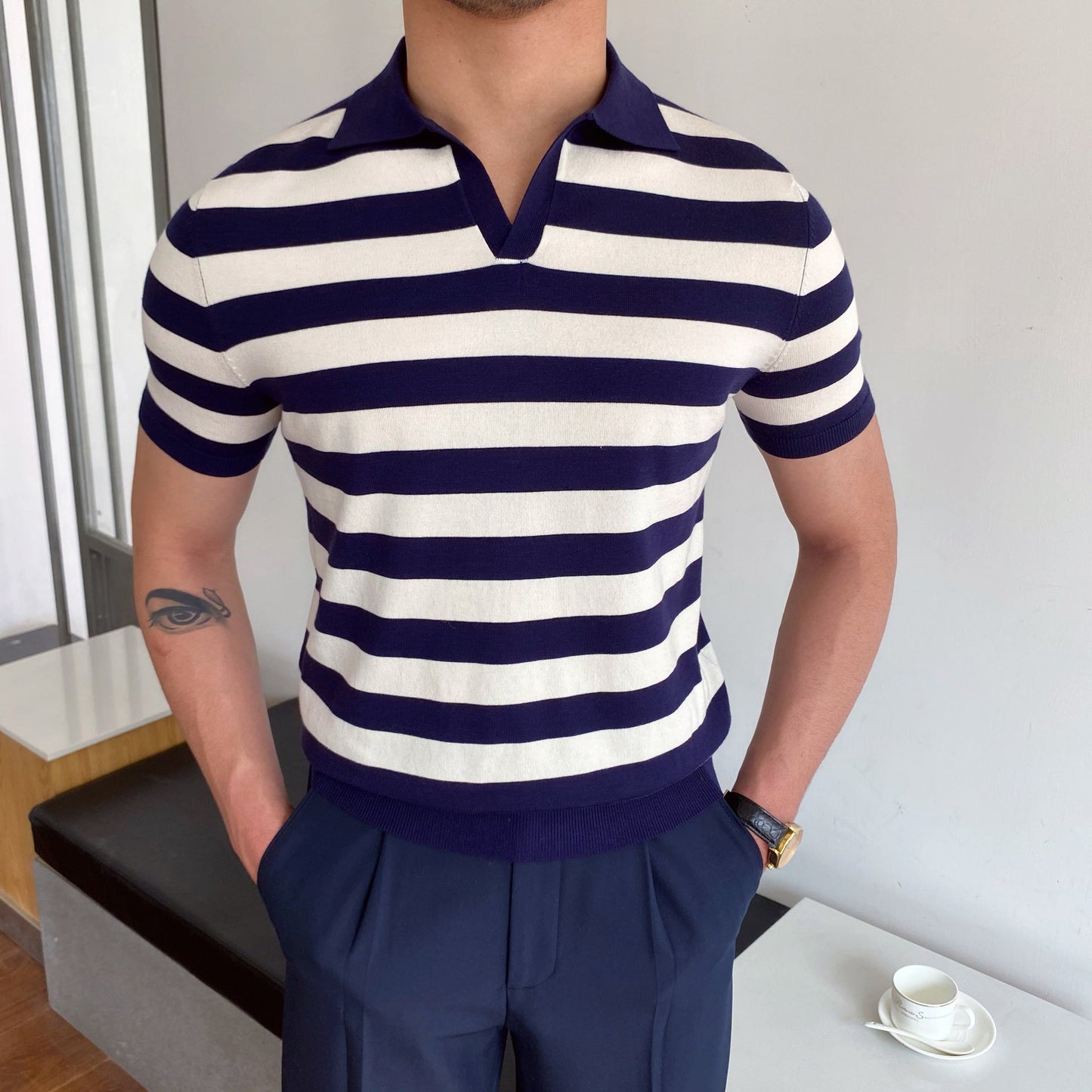 Men's Versatile Striped Casual Shirt
