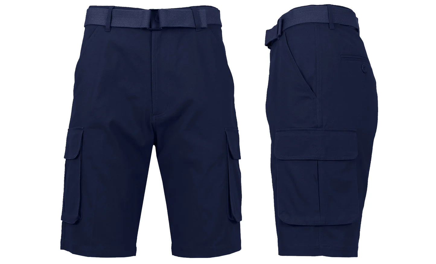 Breathable Stretch Cargo Shorts With Belt Quick-drying