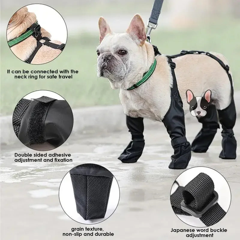 Waterproof Dog Shoes | Adjustable Non-Slip Pet Boots | Outdoor Paw Protector