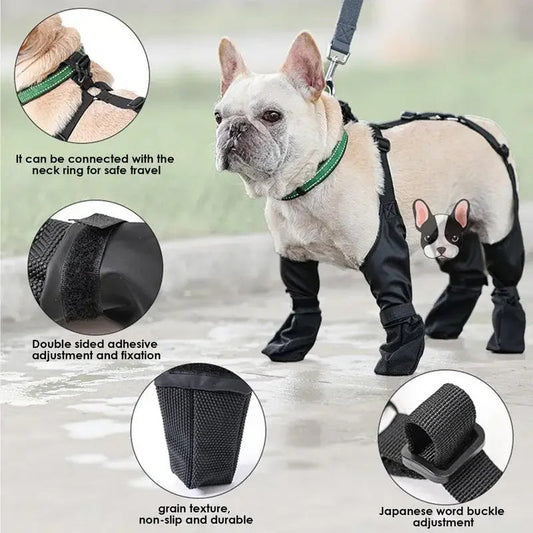 Waterproof Dog Shoes | Adjustable Non-Slip Pet Boots | Outdoor Paw Protector