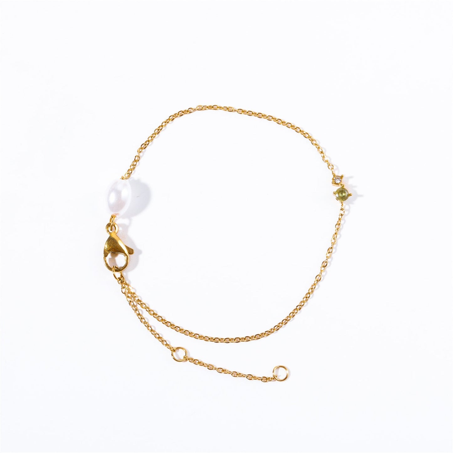 Titanium Steel High Color Retention European And American Retro Artistic Pearl Sailor Buckle Chain