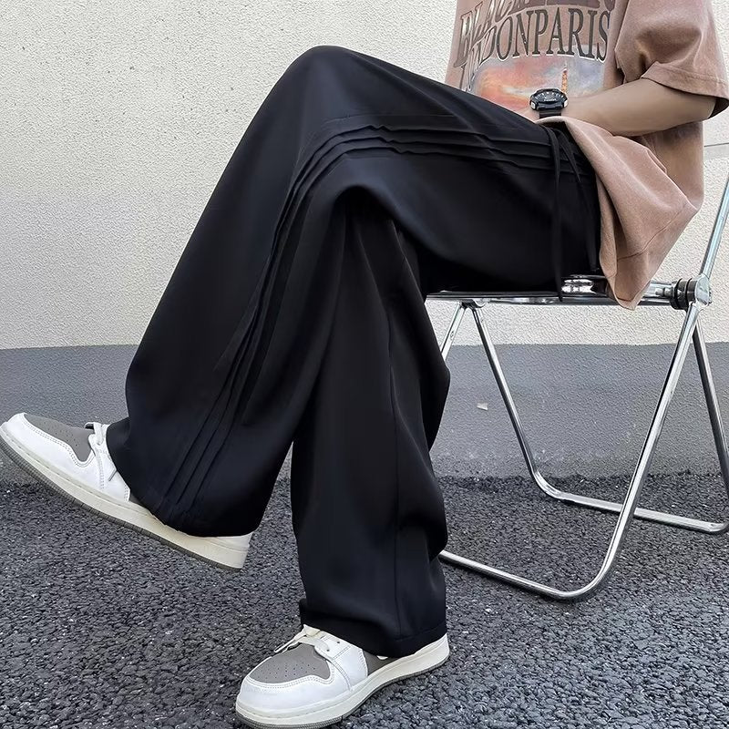 Loose Straight Wide-leg Pants For Men And Women