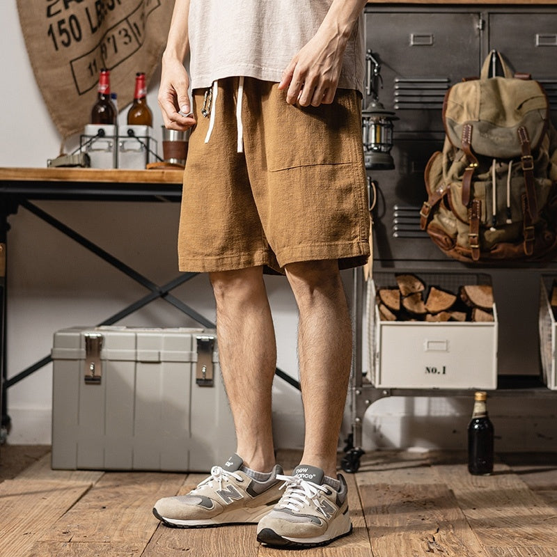 Summer Moisture Absorption Breathable And Loose Casual Men's Pants