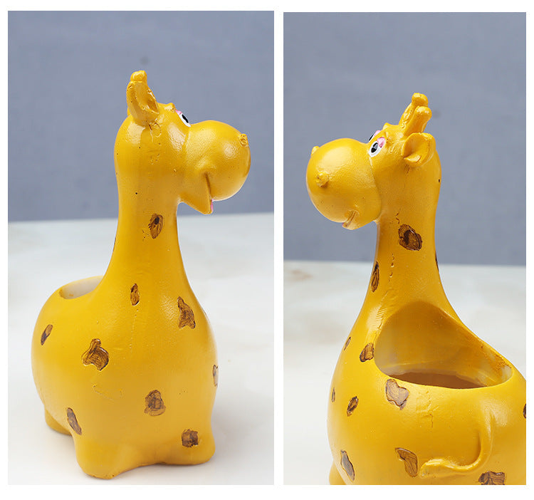 Cartoon Animal Resin Flower Pot Gardening