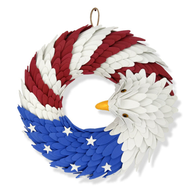 American Eagle Garland Door Decoration Patriotic Eagle 10 15 Inches