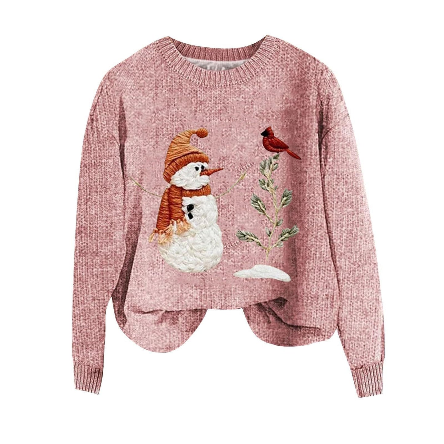 Bodkin Cloth Coat Christmas Elements 3D Printing Round Neck