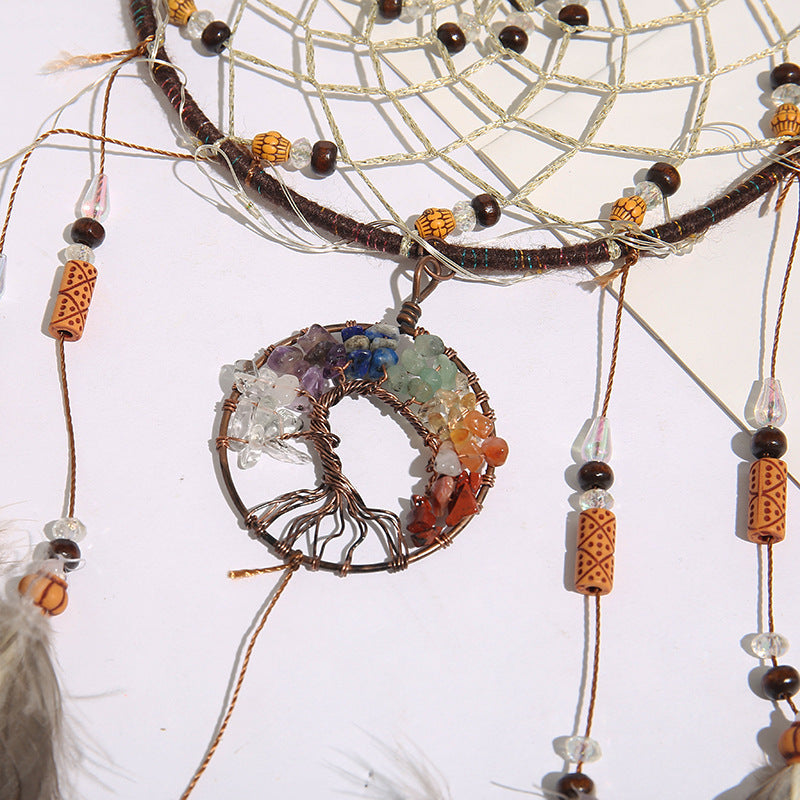 Vintage feather bell dream catcher