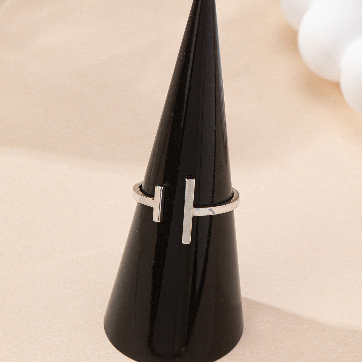 T-shaped Ring Stylish And Simple Personality Elegant Design All-match