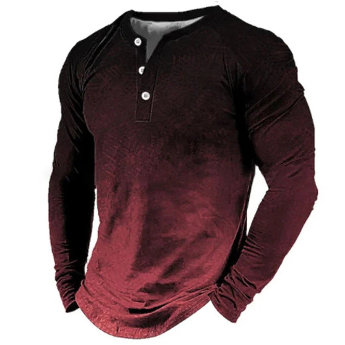 New Men's Digital Printing Long Sleeve