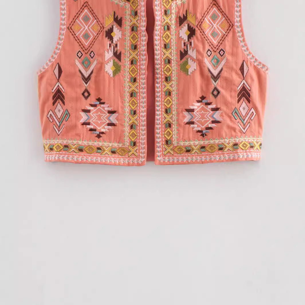 European And American Style Cotton Linen Vest