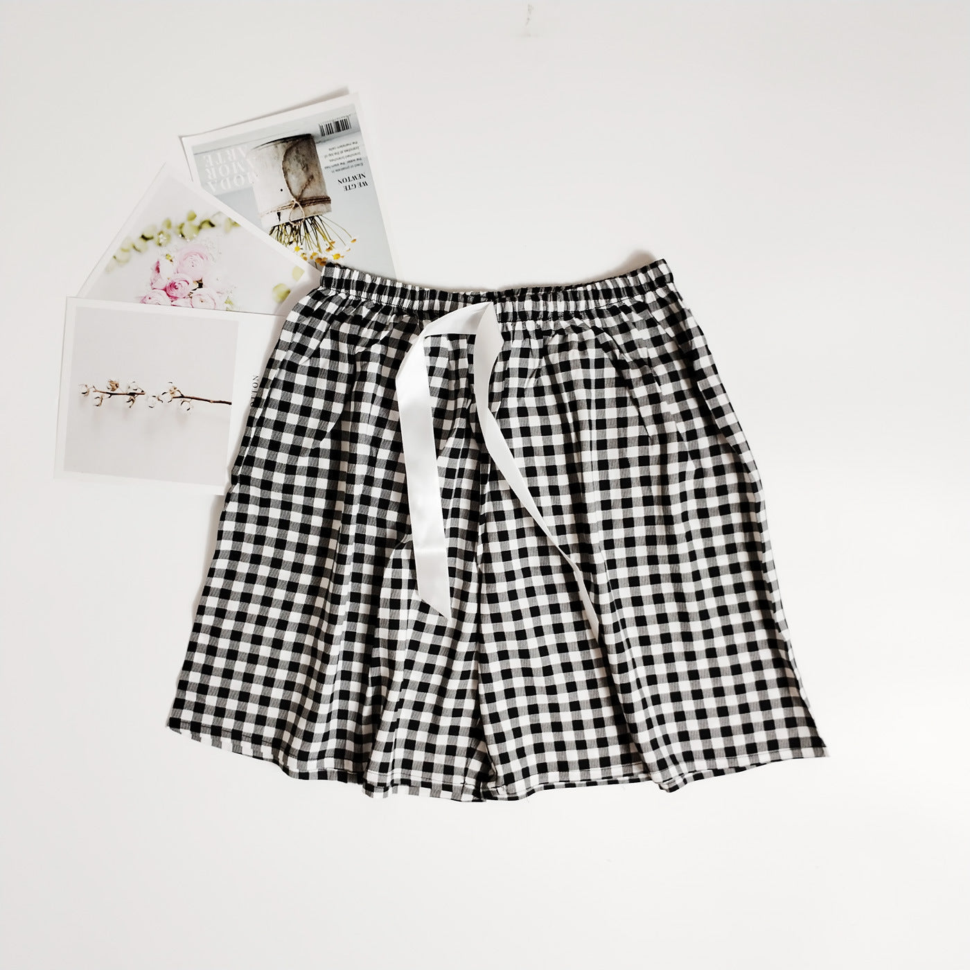 Women's Cotton Silk Shorts Plus Size Homewear Beach Pants