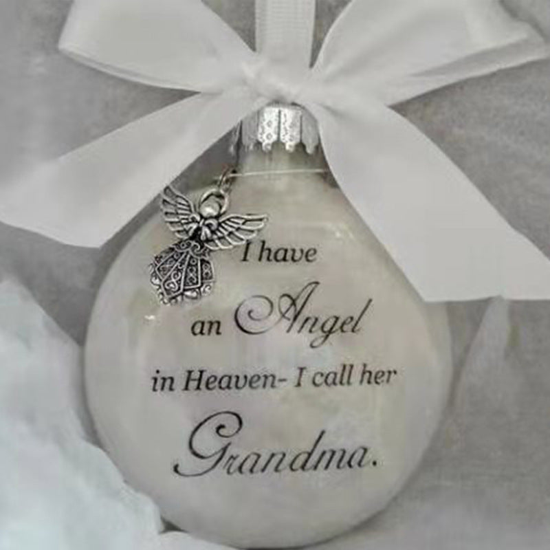 Angel In Heaven Badminton Plastic Ball Ornament Christmas Tree Pendant