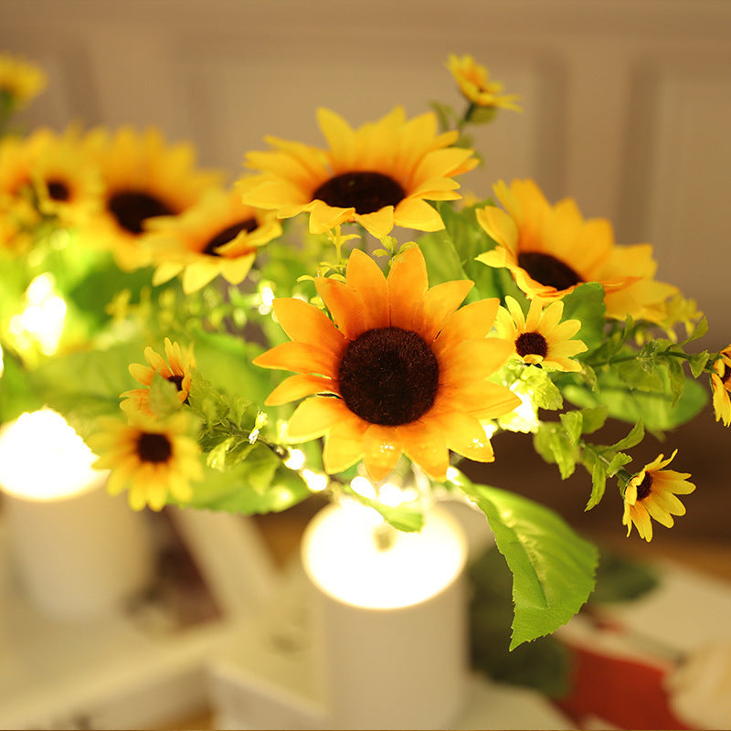 Creative Sunflower Bouquet Night Light Home Decoration Desktop Decoration
