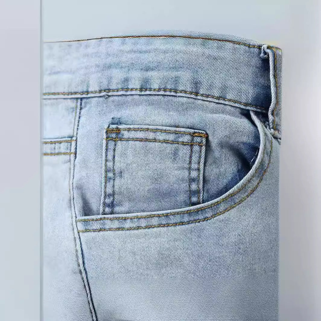 Fashion Wash Jeans Men's Ripped