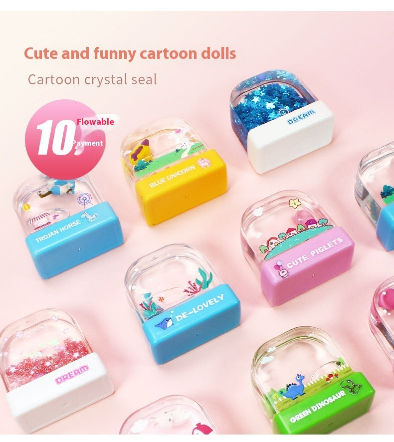 Photosensitive Cartoon Crystal Children's Seal