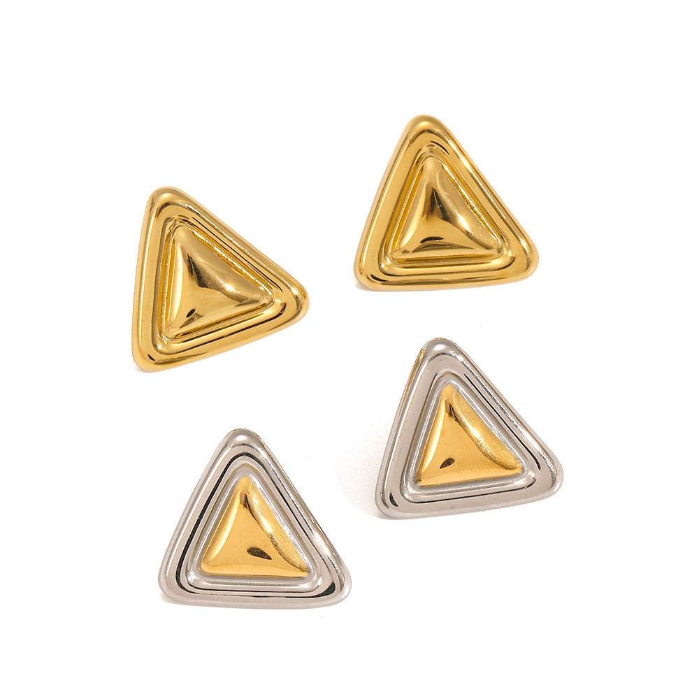 Triangle Earrings Women's Fashion Stainless Steel
