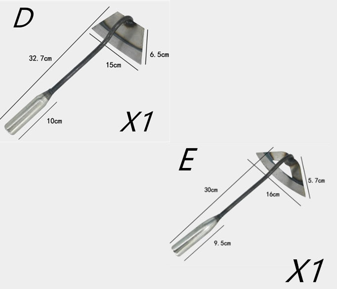 All-manganese Steel Gardening Hand-held Hoe All-steel Hardened Hollow Hoe