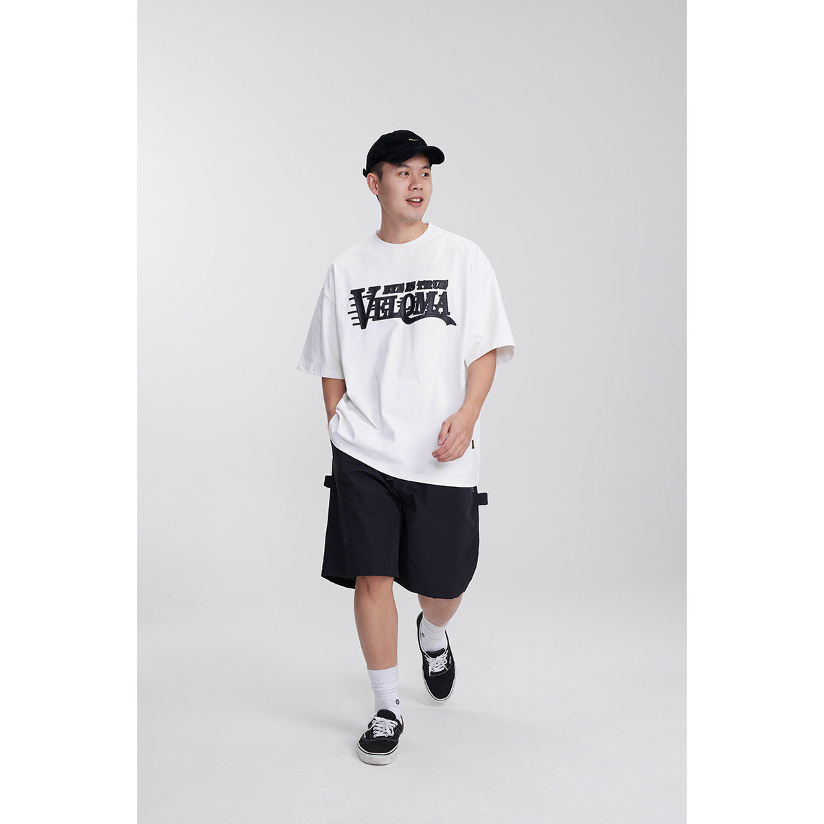 Japanese-style Retro Loose Straight Cargo Shorts